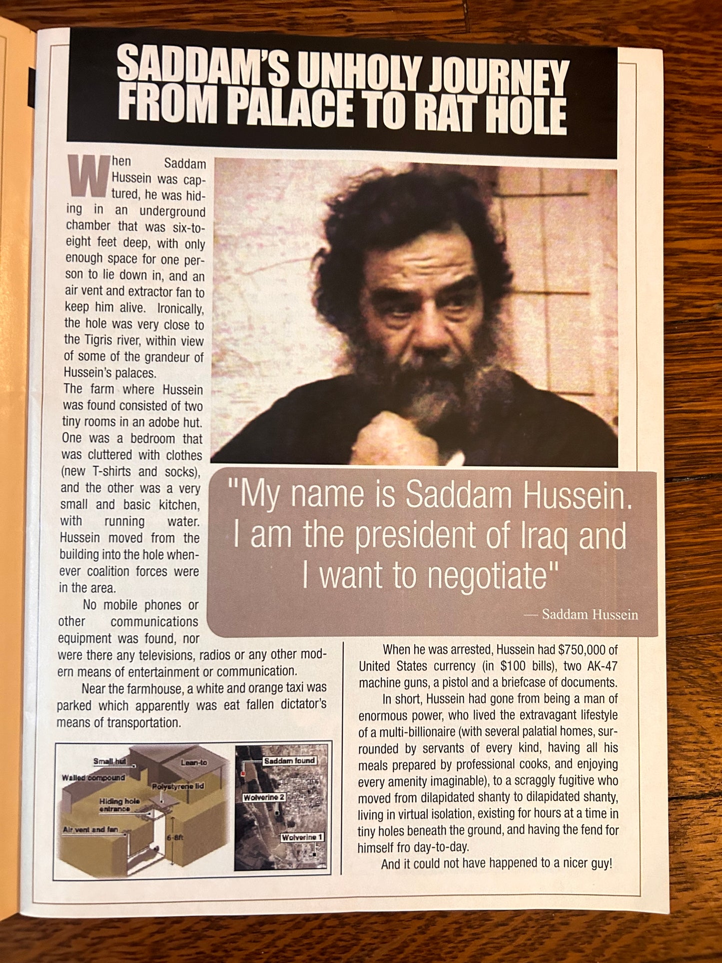 Saddam We Got Him Magazine (Special Commemorative Edition) - first and only pressing