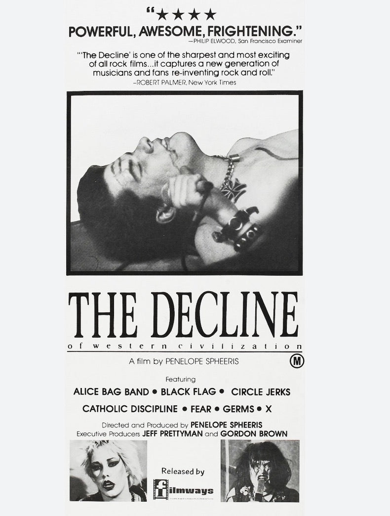DECLINE OF WESTERN CIVILIZATION - original 1981 poster, personal collection