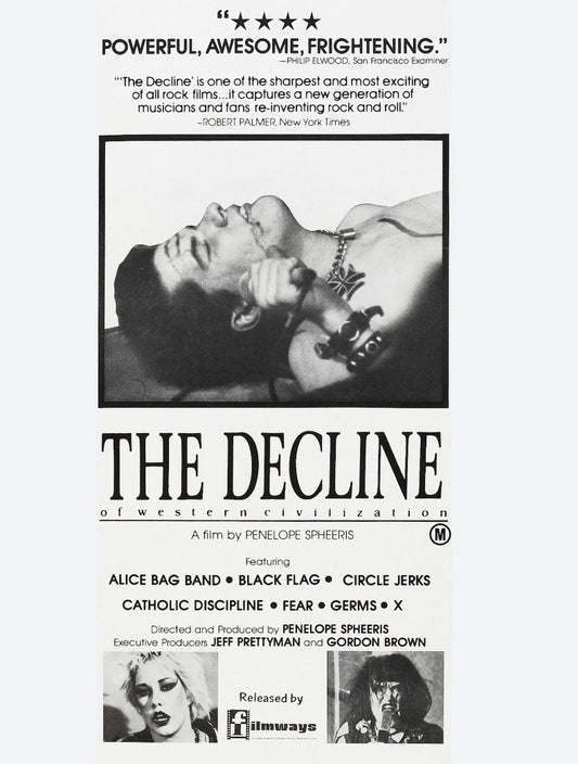 DECLINE OF WESTERN CIVILIZATION - original 1981 poster, personal collection