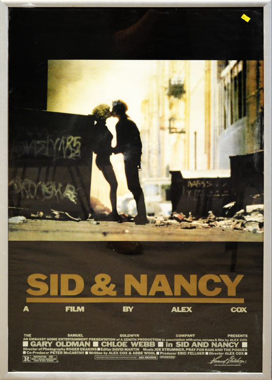 SID & NANCY a film by Alex Cox rare signed poster