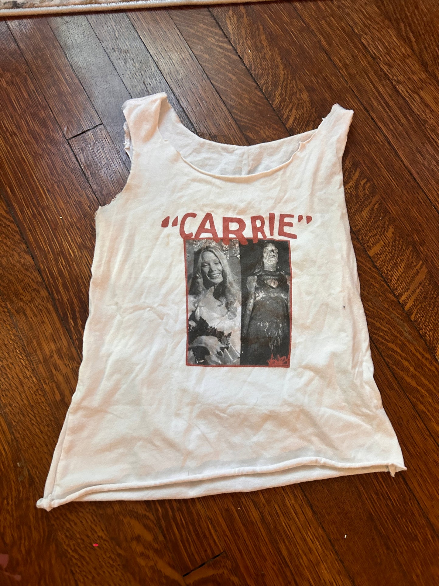 punk rock handcut CARRIE tank