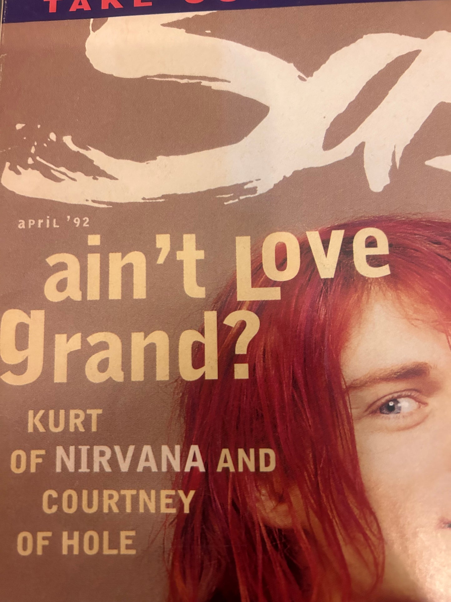 Sassy Magazine Kurt and Courtney cover first pressing April 1992
