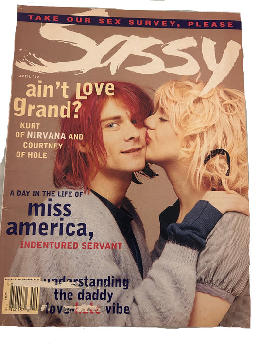 Sassy Magazine Kurt and Courtney cover first pressing April 1992